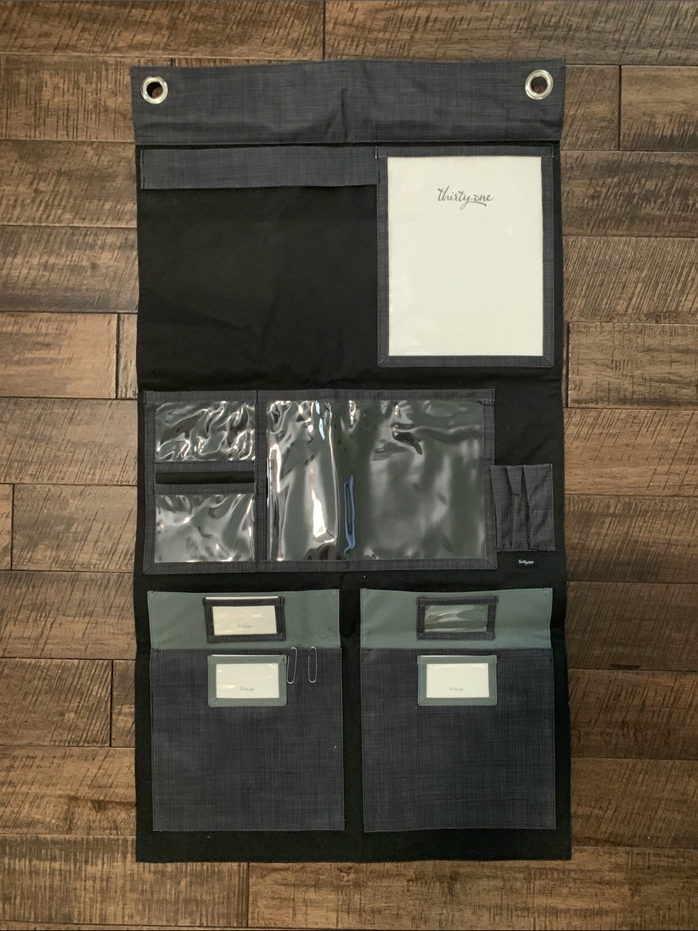 thirty-one Black and Gray Hanging Pocket Organizer